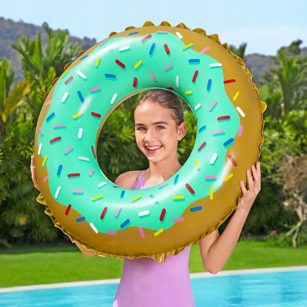 Inflabel Ring För Simning Madrass Donut För Barn 90 cm Ring Bestway