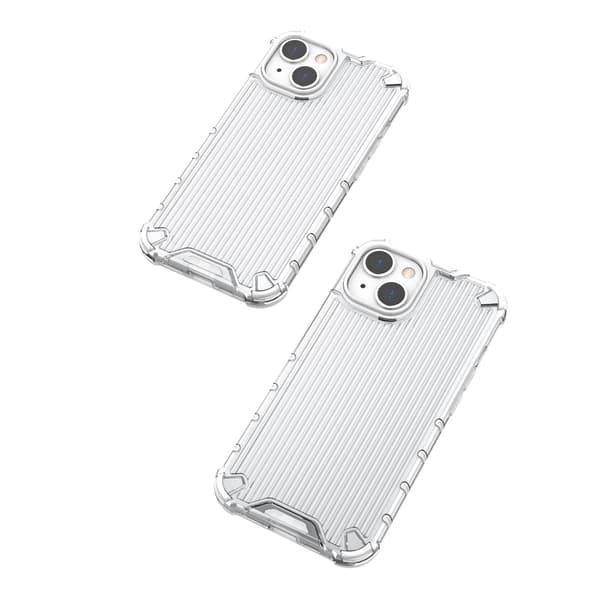 Ombre Protect-cover til iPhone 14 Plus pansret cover i pink og blåt