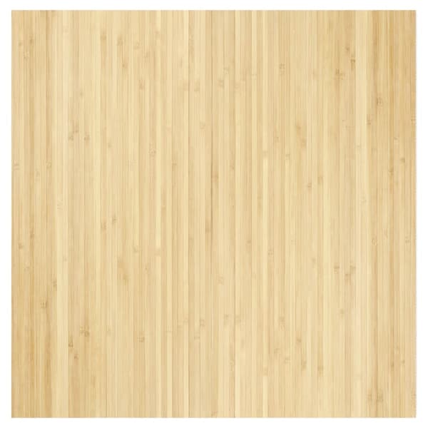 vidaXL Rektangulär matta, ljus naturfärgad, 100x100 cm, bambu