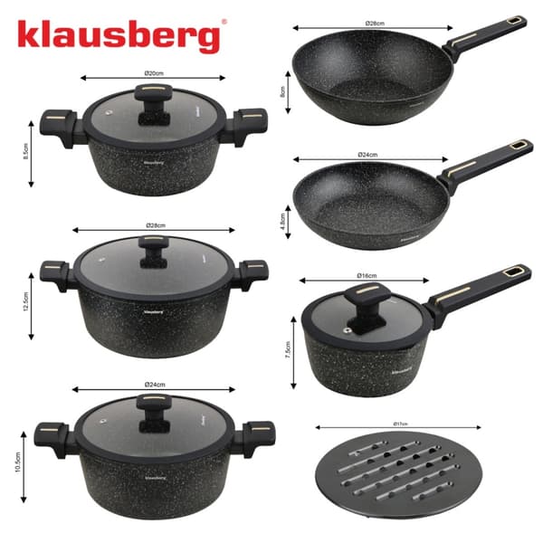 KLAUSBERG KB-7968 12 MARMORIKEITTOASTIAN SARJA