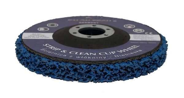 slibende fiberskive til rust med trådbørste til sliber 125mm