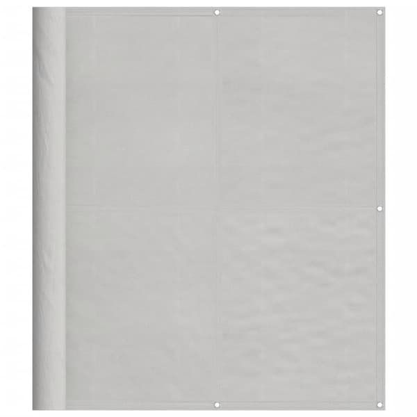 vidaXL balkonskærm lysegrå 120x600 cm 100% Oxford polyester