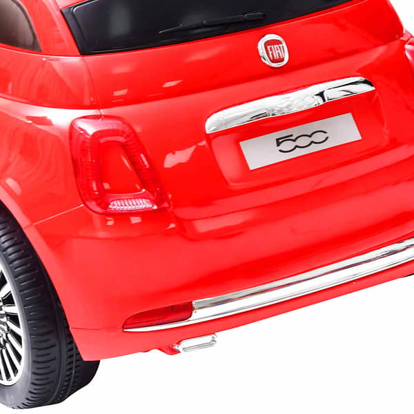 vidaXL Elbil Fiat 500, Röd