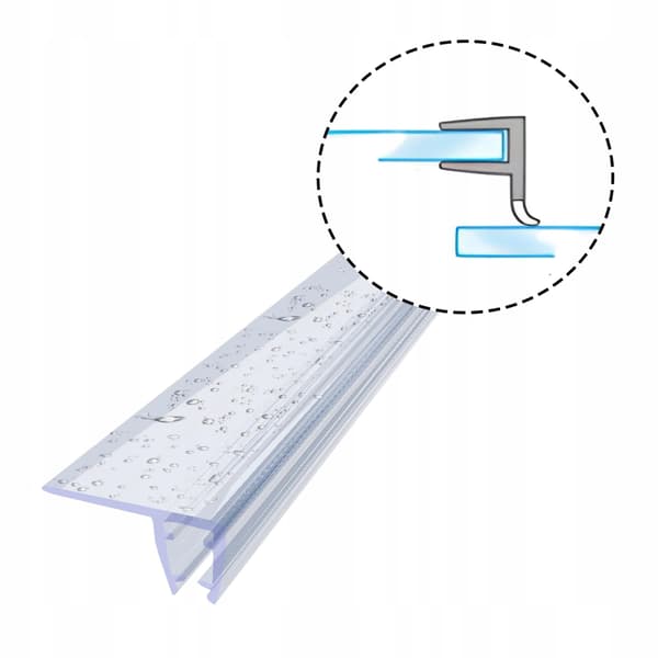 Tætning til brusekabine DK02 6mm-7mm 10cm
