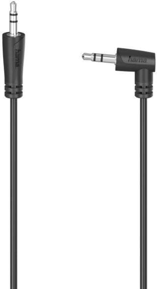 Hama Jack 3,5 mm vinklet kabel - 1,5 m sort