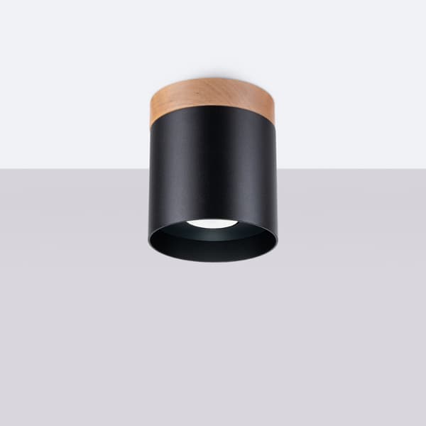 DOWNLIGHT LYRA 1 GU10 SORT TRÆ ALU LUMILO 13.499.49