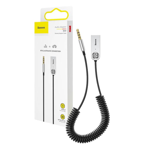 Baseus USB, AUX Bluetooth 5.0 Ljudadapter (Svart)