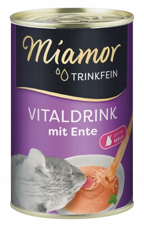 Miamor VITALDRINK våtfoder för katter med anka 24x135 ml
