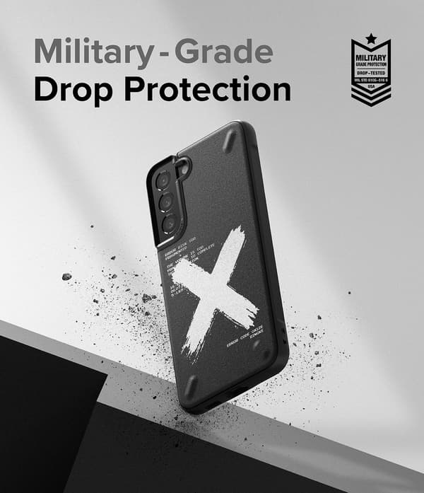 Ringke Onyx Design Holdbart Cover til Samsung Galaxy S22+ (S22 Plus) Sort (Graffiti) ()