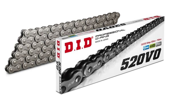 DID 520V-114 DRIVKEDJA (114 LÄNKAR) O-RING (ÖPPEN + KLIPS)