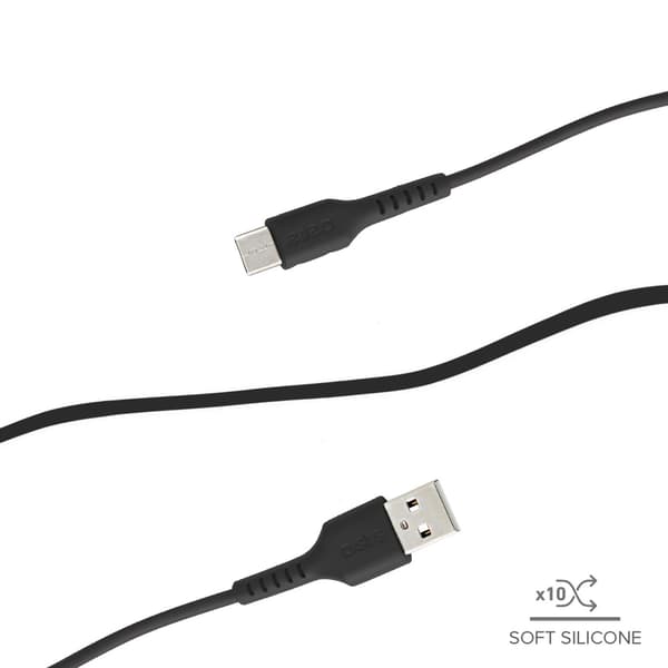 SBS TECABLEMICRO2K USB-A - Micro-USB-kabel 2 m - Sort