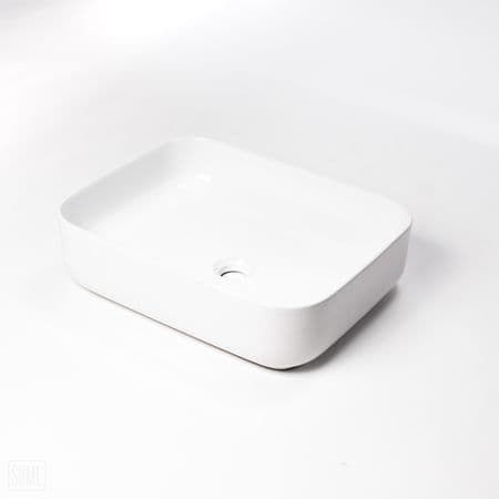 SNELLO BORDVASK 50X39 CM REKTANGULÆR HVID