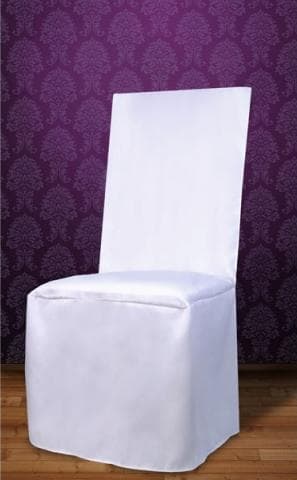 Tuolinpäällinen, mattavalkoinen, 1 kpl.