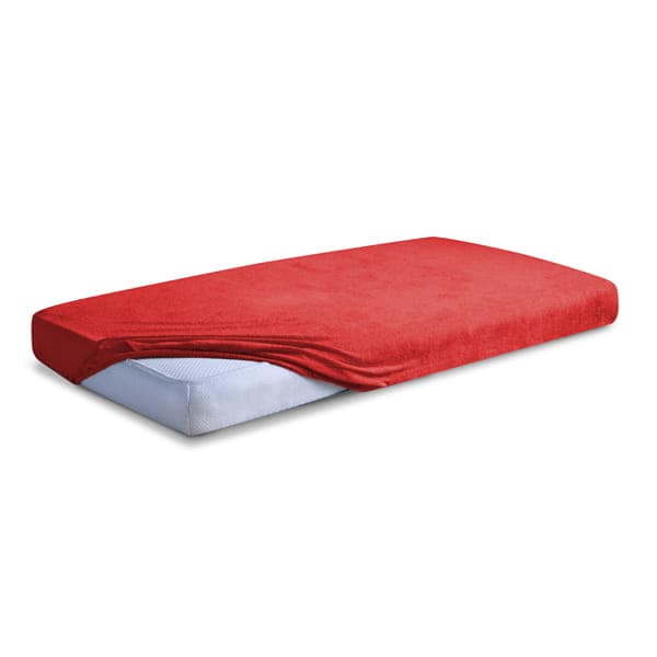 Frotee-aluslakana 110/120x190/200 PREMIUM Punainen