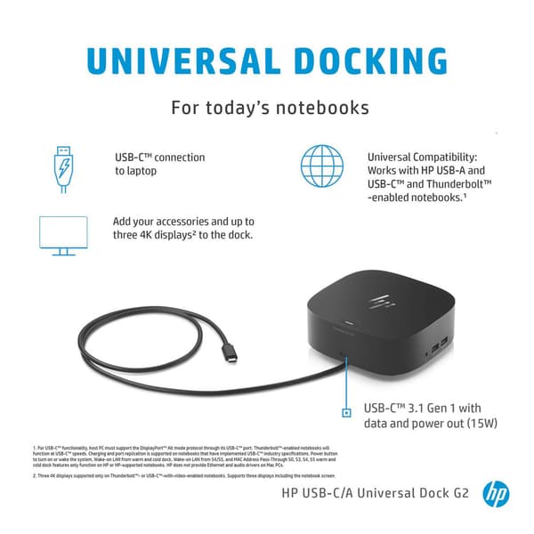 HP USB-C -telakointiasema G5, 5TW10ET#ABB