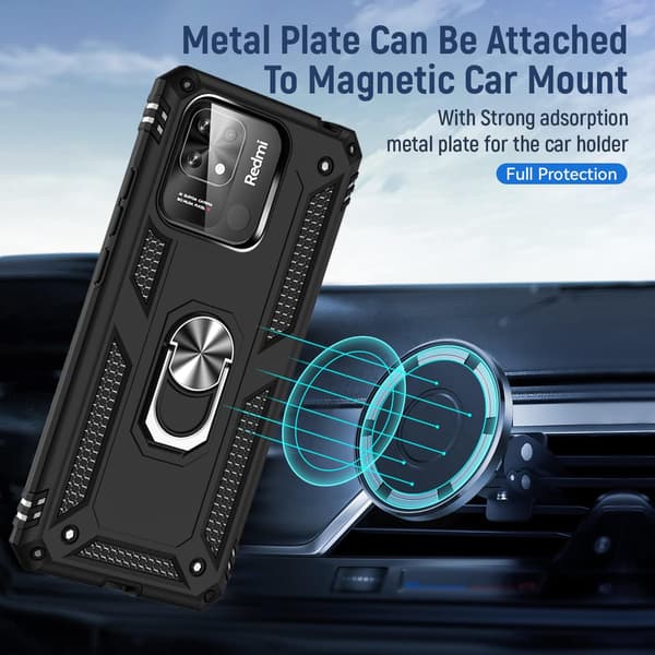 SORT ETUI TIL XIAOMI REDMI 10C/POCO C40 STATIV 220333QAG 220333QPG