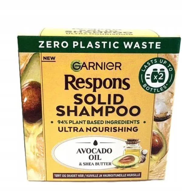 Garnier Hårpleje Shampoo Bar Respons Avocado Olie 60g