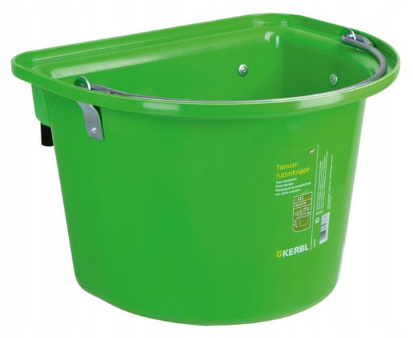 Fodertråg med slinga och båge 12 l, GRÖN