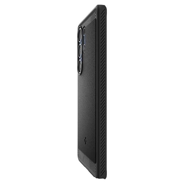 Spigen Rugged Armor Mag MagSafe - Etui til Samsung Galaxy S25 Ultra (Mat Sort)