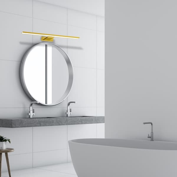 VÆGLAMPE SHINE IP44 LED GULD MILAGRO ML5734
