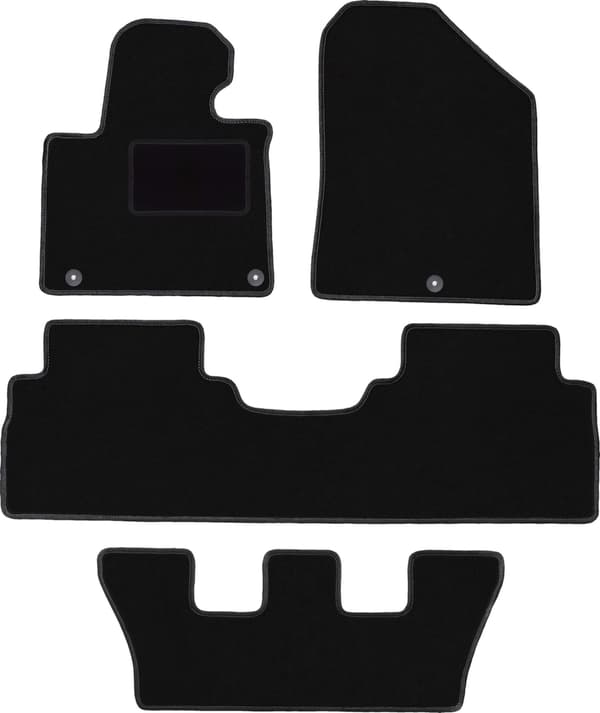 Velourmattor set för Kia Sorento III 7-sits (2015-)