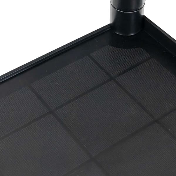 Mega-M serveringsvagn 2-hyllor 80x40x95 cm svart