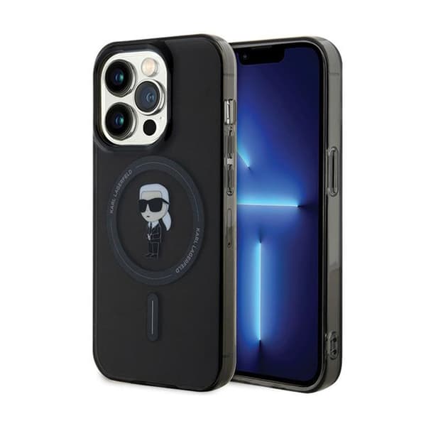Karl Lagerfeld IML Ikonik MagSafe - iPhone 15 Pro Max cover (sort)
