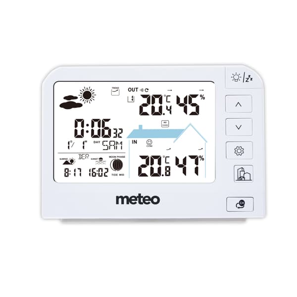 METEO SP204 VEJRSTATION HYGROMETER UDENDØRSSENSOR DCF
