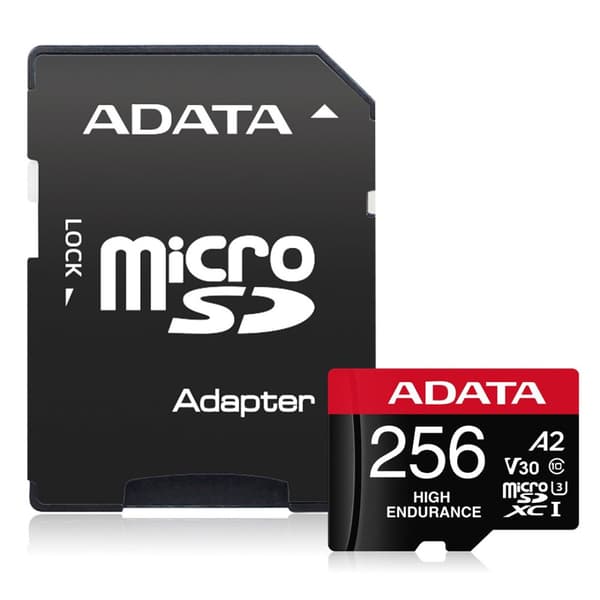 ADATA MicroSDXC 256 GB Klass 10 UHS-I/U3 A2 V30 Minneskort