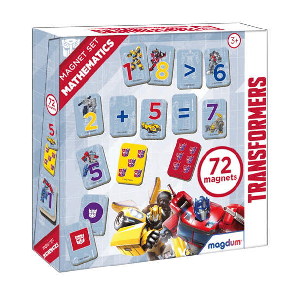 TRANSFORMERS MAGNEETTISETTI MATEMATIIKKAPELI OPPIMISPELI JA LASKUPELIPELI ME5031-42