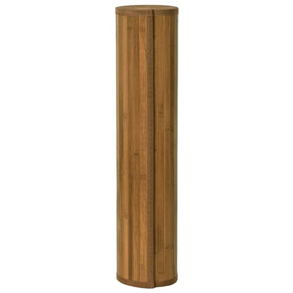 vidaXL Suorakulmainen matto, ruskea, 70x200 cm, bambu