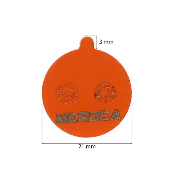Meroca bromsbelägg, halvmetalliska för Kukirin, Kugoo, Ninebot bromsar.