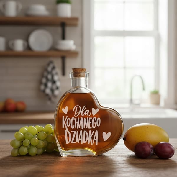 Isovanhempien päivän lahjarasia puinen + sydänpullo 250ml