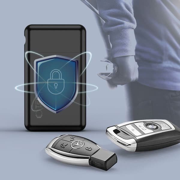 FARADAY TECH-PROTECT KLR200 METALLI AVAIMETON RFID-SIGNAALINESTOSUOJA MUSTA