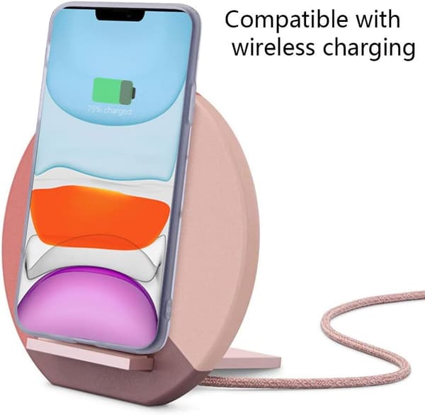 ETUI TIL APPLE IPHONE 11 SILIKONE FARVERIG LYSERØD MARMOR A2111