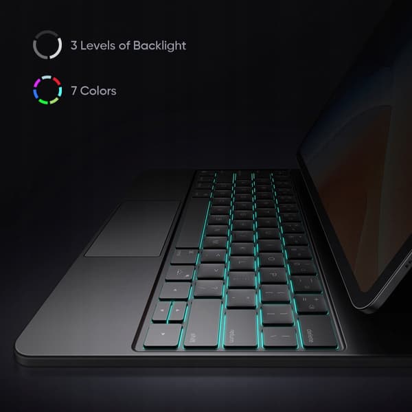 MCDODO CASE BAGGRUNDSBELYSET TASTATUR APPLE IPAD PRO 13" 2024 M4