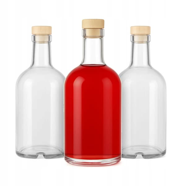 50X TADEK-PULLO 500 ml + korkki MOONLIGHT-LIKÖÖRI