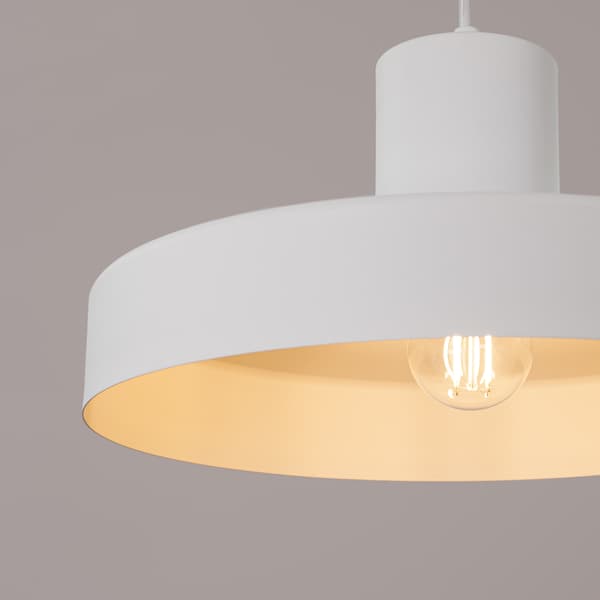 HÄNGLAMPA BILO 1 E27 VIT SOLLUX SL.1702