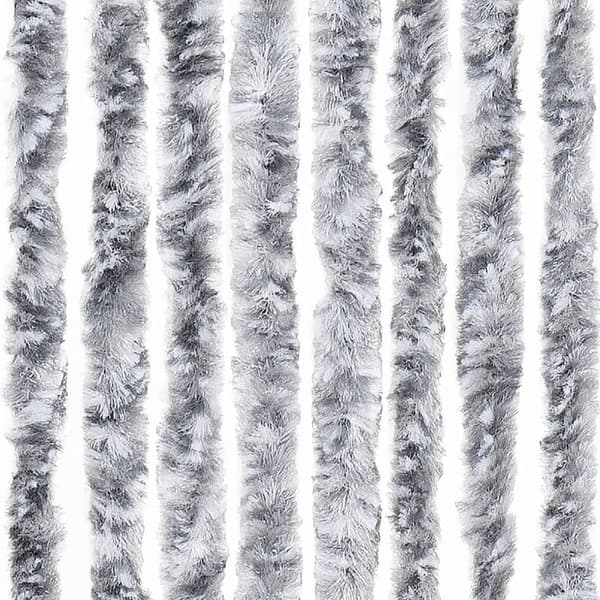 vidaXL Flugnät, Vitt och Grått, 100x230 cm, Chenille