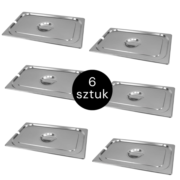 Lock för GN Mega-M 1/1 530x325 med urskärning (6-pack) N