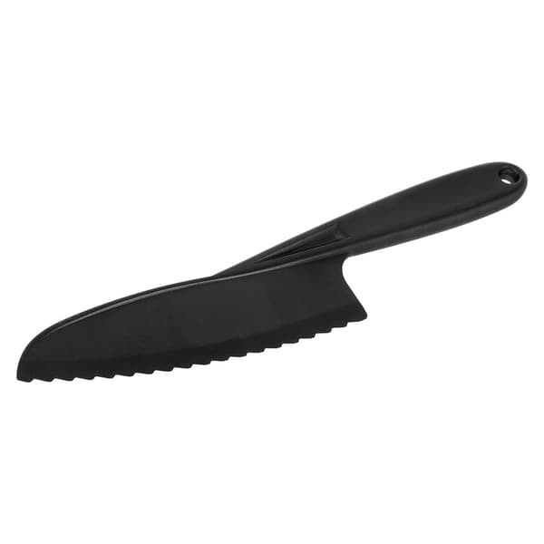 Sort takket kagekniv BLACKLINE 24,5 cm