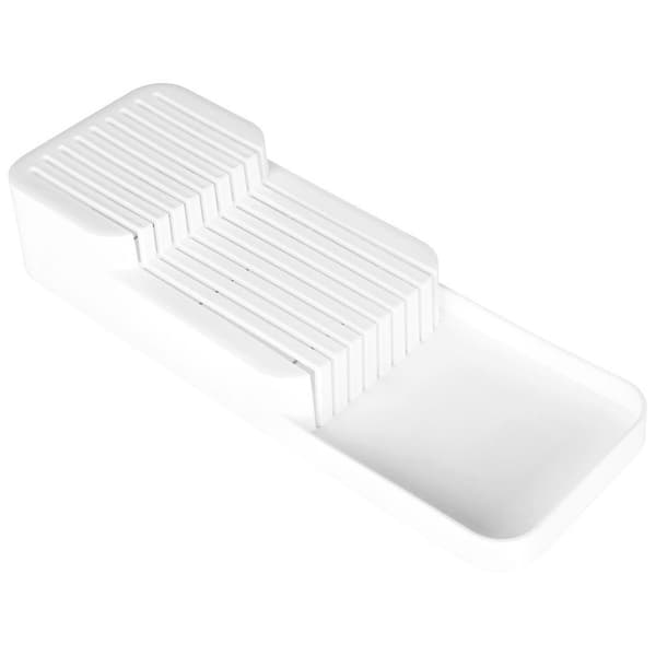 Knivorganizer för skuff vit 39x14,5x7,5 cm