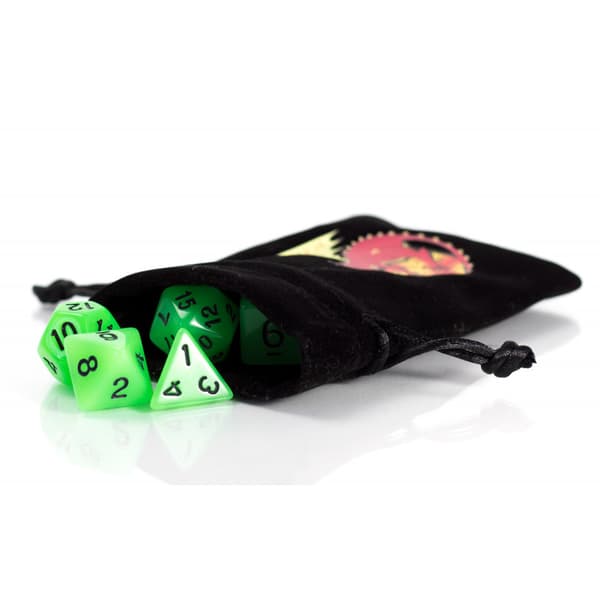 RPG-noppa Firefly hehkuva 7 nopan setti