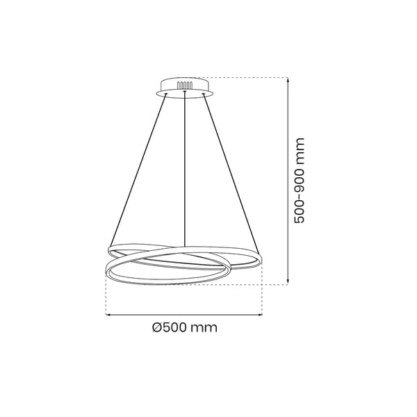 HÆNGELAMPE LUCERO LED SORT MILAGRO ML7948