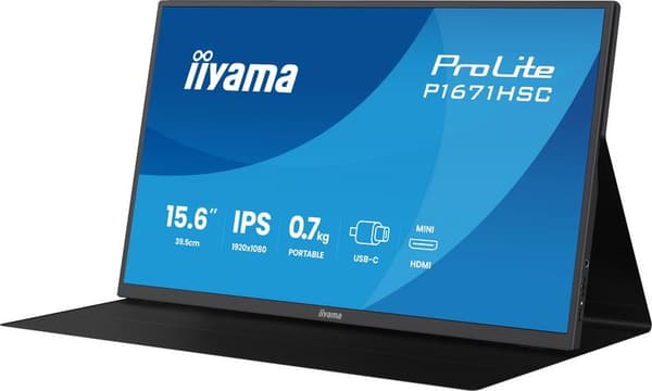 IIYAMA P1671HSC-B1 Sort skærm