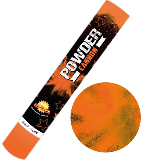 Confetti Shooter Holi Pulver Orange