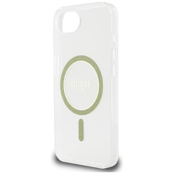Guess IML Glitter Circle MagSafe – cover til iPhone 16e (klar)