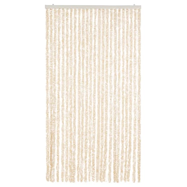 vidaXL Flugnät beige och vit 100x220 cm chenille