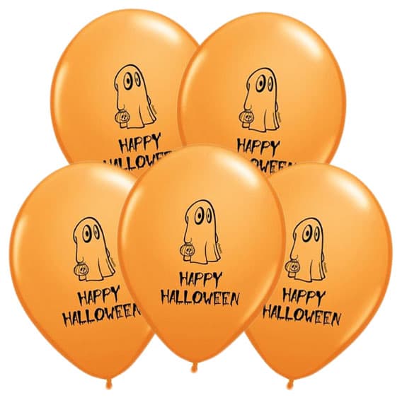 Ballonger med HALLOWEEN GHOST-tryck - 5 st.
