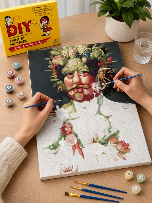 Målning med siffror med ram Vertumnus 40x50 cm